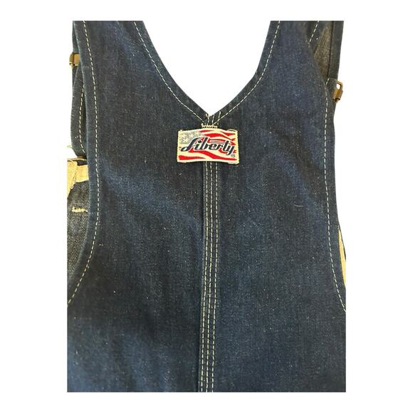Vintage Clemson Tigers Liberty Youth Size 8 Bib Overalls Denim - Picture 9 of 11
